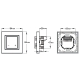 Thermostat D black/white